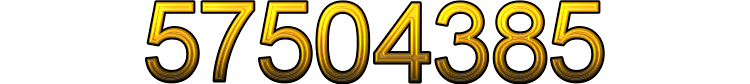 Number 57504385 Number 57504385