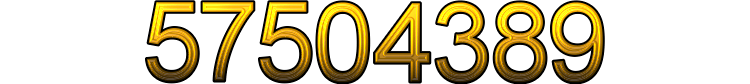 Number 57504389 Number 57504389