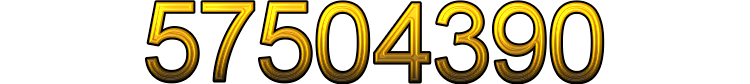 Number 57504390 Number 57504390