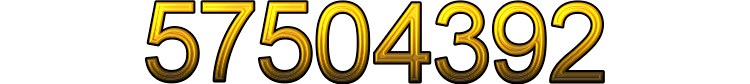 Number 57504392 Number 57504392