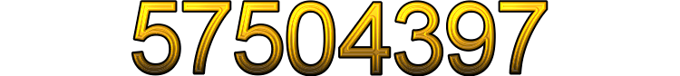 Number 57504397 Number 57504397