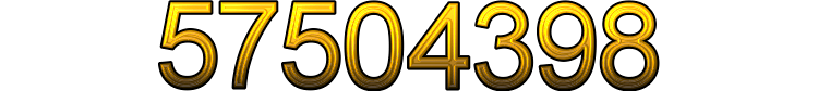 Number 57504398 Number 57504398