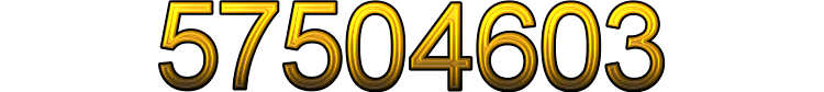 Number 57504603