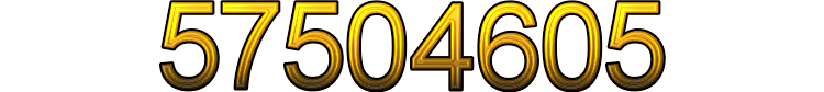 Number 57504605