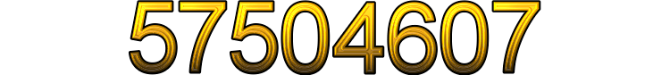 Number 57504607