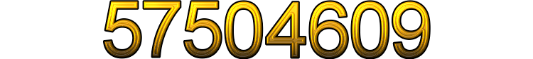 Number 57504609