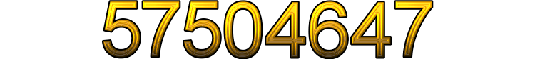 Number 57504647 Number 57504647
