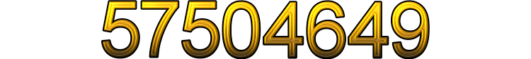 Number 57504649 Number 57504649