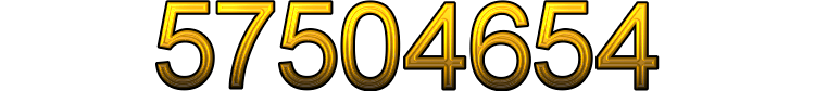 Number 57504654