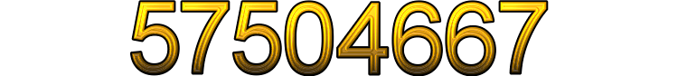 Number 57504667