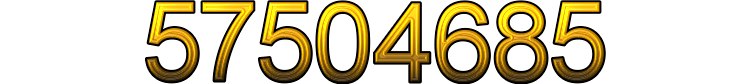 Number 57504685
