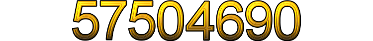 Number 57504690 Number 57504690