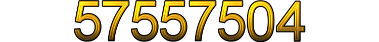 Number 57557504 Number 57557504