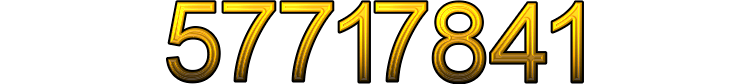 Number 57717841