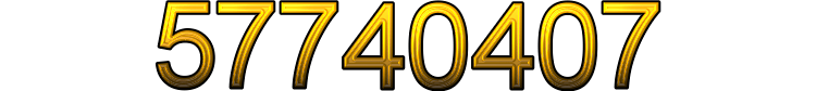 Number 57740407 Number 57740407