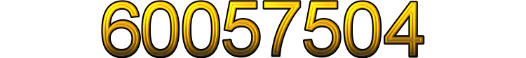 Number 60057504