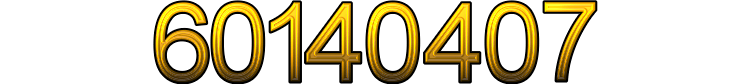 Number 60140407