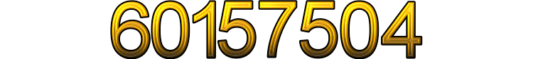 Number 60157504 Number 60157504