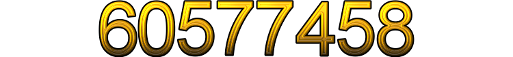 Number 60577458 Number 60577458