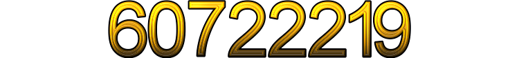 Number 60722219 Number 60722219