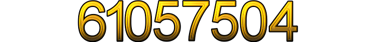 Number 61057504