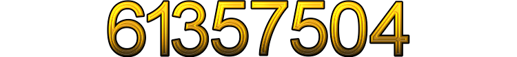 Number 61357504 Number 61357504