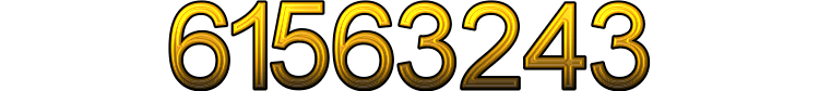 Number 61563243 Number 61563243