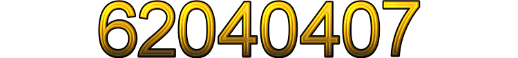 Number 62040407 Number 62040407