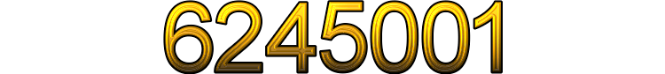 Number 6245001