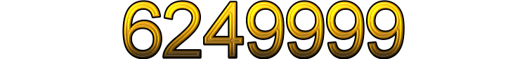 Number 6249999
