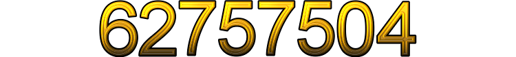 Number 62757504 Number 62757504