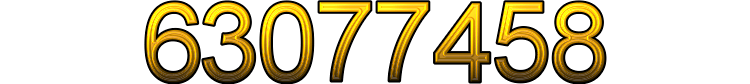 Number 63077458 Number 63077458