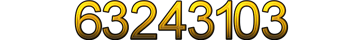 Number 63243103