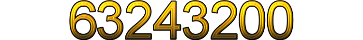 Number 63243200