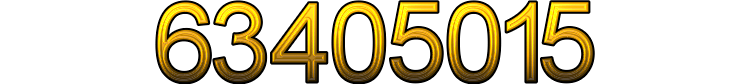 Number 63405015