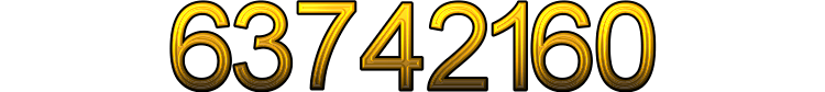 Number 63742160