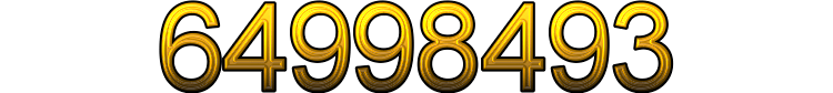 Number 64998493
