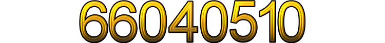 Number 66040510
