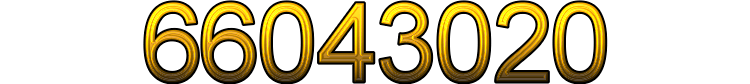 Number 66043020