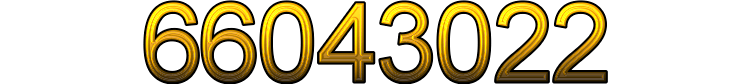 Number 66043022