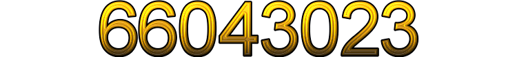 Number 66043023
