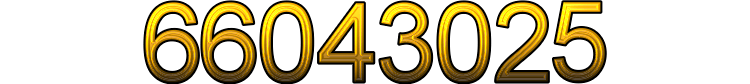 Number 66043025