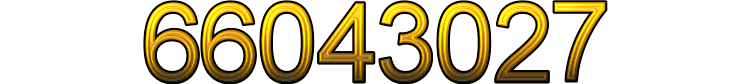 Number 66043027