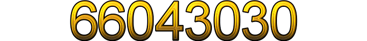 Number 66043030