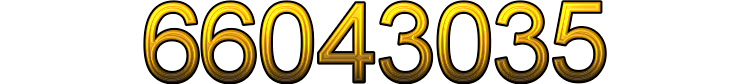 Number 66043035 Number 66043035