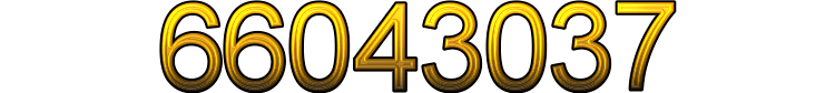 Number 66043037 Number 66043037