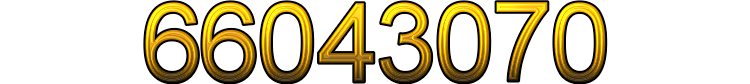 Number 66043070