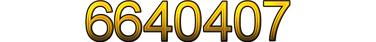 Number 6640407