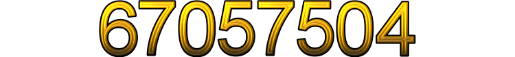 Number 67057504 Number 67057504