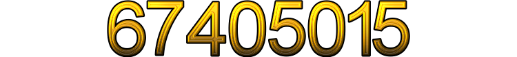 Number 67405015